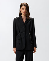 Giacca con cappuccio e coulisse -  | Pinko