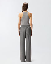 Pantaloni lunghi wide-leg in misto lana -  | Pinko