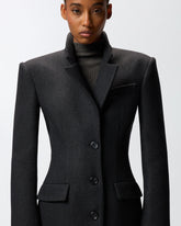 Cappotto lungo in panno -  | Pinko