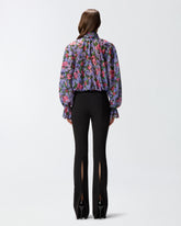 Blusa a fiori con volant -  | Pinko