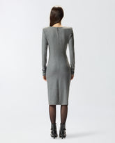 Vestito midi aderente con drappeggio -  | Pinko