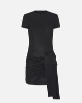 Abito corto gessato con drappeggio -  | Pinko