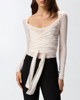 Maglia effetto annodato in misto lana -  | Pinko