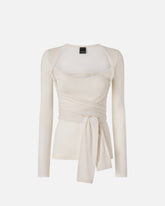 Maglia effetto annodato in misto lana -  | Pinko