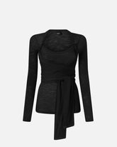 Maglia effetto annodato in misto lana -  | Pinko