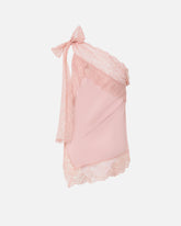 Top monospalla con profili in pizzo -  | Pinko