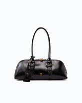 Borsa a mano grande Escape Bag Horizontal in pelle new shiny -  | Pinko