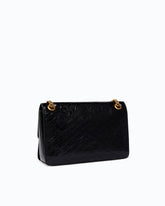 Sac bandoulière moyen Love One Light en cuir brillant - Noir | Pinko