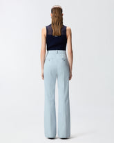 Flared trousers with pressed pleat detail -  | Pinko
