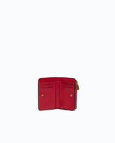 Mini wallet in leather with Love Birds - Red | Pinko