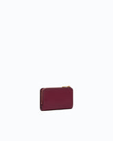 Mini wallet in leather with Love Birds - Bordeaux | Pinko