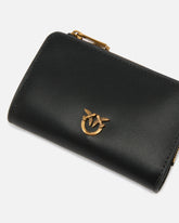 Portafoglio mini in pelle con Love Birds -  | Pinko