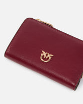 Portafoglio mini in pelle shiny con Love Birds -  | Pinko