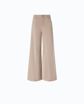 Jean évasé super wide leg en gabardine - Trasparente | Pinko