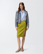 Gonna longuette aderente con spacco -  | Pinko