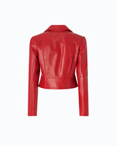 Nappa leather biker-style jacket -  | Pinko