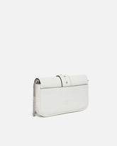 Borsa a spalla Mini Love Bag One Pocket in pelle con fibbia turchese -  | Pinko