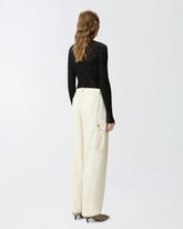 Pantaloni fluidi in cotone -  | Pinko