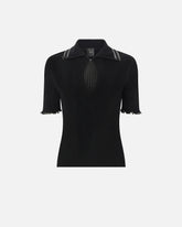 Ribbed sweater with jewel edges -  | Pinko