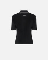 Ribbed sweater with jewel edges -  | Pinko