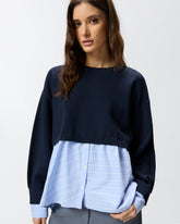 Sweater with shirt insert -  | Pinko