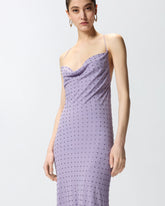 Abito slipdress lungo con strass -  | Pinko