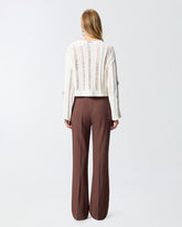 Openwork sweater with jewel details -  | Pinko