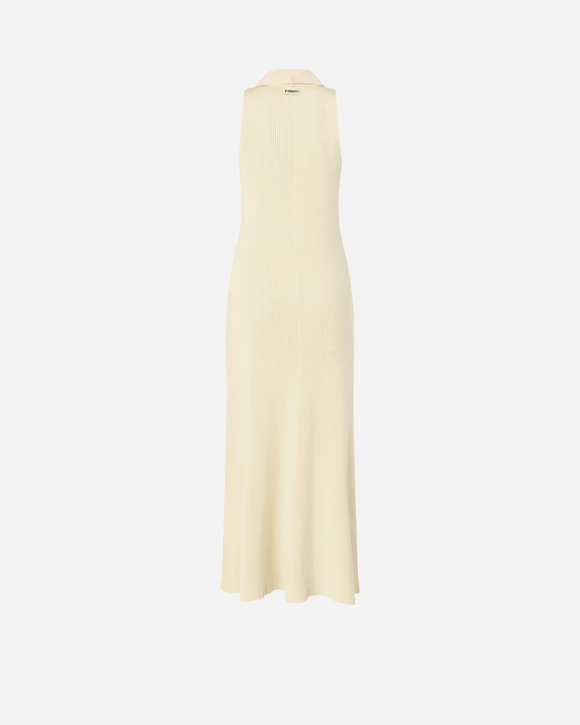 Long ribbed dress with bandana collar | Pinko Long ribbed dress with bandana collar | Pinko