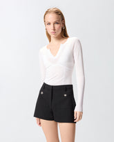 Maglia con girocollo aperto a V -  | Pinko