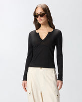 Maglia con girocollo aperto a V -  | Pinko