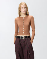 Cardigan con bottoni in madreperla -  | Pinko