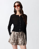 Cardigan with mother-of-pearl buttons -  | Pinko