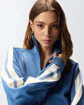 Sudadera con cremallera y logotipo Love Birds -  | Pinko