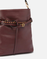 Borsa a spalla media Bucket Belt Bag in pelle -  | Pinko