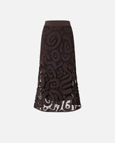 Gonna midi in crochet geometrico -  | Pinko