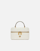 Beauty case a tracolla piccolo in nappa chevron -  | Pinko