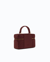Small beauty case with shoulder strap chevron nappa -  | Pinko