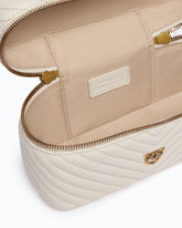 Neceser pequeño de napa chevron con bandolera -  | Pinko
