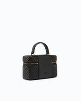 Small beauty case with shoulder strap chevron nappa -  | Pinko