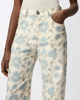 Pantaloni wide leg con stampa Cottage Flower -  | Pinko