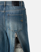 Loose-fit jeans with rear zips -  | Pinko