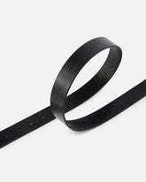 Shiny leather belt with metal loops, 3 cm -  | Pinko