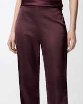 Pantaloni svasati in satin -  | Pinko