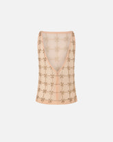 Top sans manches en tulle à cristaux -  | Pinko