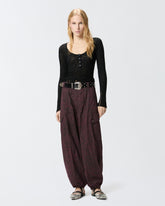 Pantaloni a palloncino con motivo animalier -  | Pinko