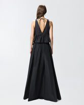 Crop top with ruffle and ties -  | Pinko