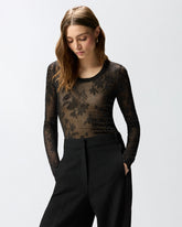 Maglia in pizzo floreale -  | Pinko