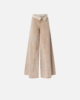 Jeans marroni con pizzo in vita -  | Pinko