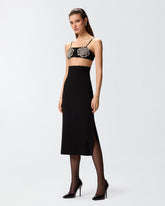 Gonna midi con vita a bustino -  | Pinko