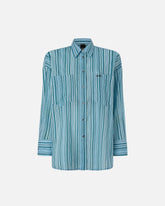 Camicia in cotone a righe con tasche -  | Pinko